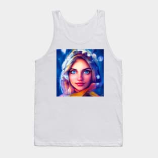 The mystery girl with blue eyes Tank Top